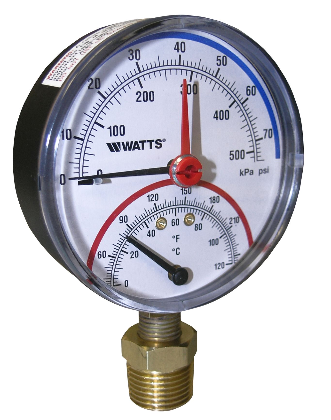 Pressure temperature clearance gauge