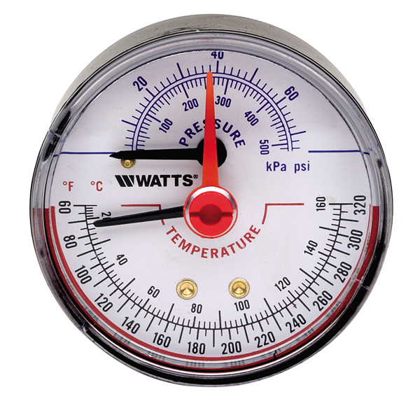 Watts Temperature Pressure Gauge Pexheat